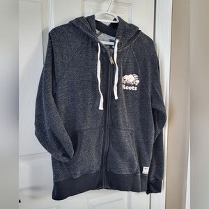 Roots Black Zip-Up Hoodie